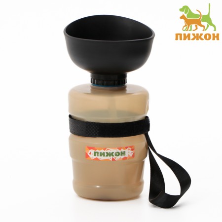 Walking drinker, 520 ml, 15 x 7 x 7, beige