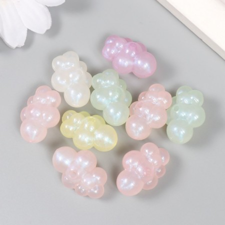 Beads for creativity plastic "Cloud. Shine" set of 20 g 2.3x1.7x1.2 cm