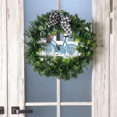 Wreath on the door Interior "Bicycle" 48x48 cm