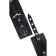 Single -layer handcuffs with a contrasting line Pecado BDSM, genuine leather, black