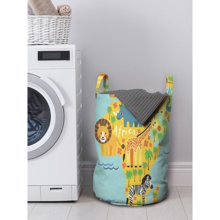 Basket for storage of things "Merry map", size 35x50 cm
