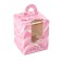 Folding box for one cupcake "silk", 9 x 9 x 11 cm
