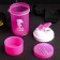 Sports shaker “Dominance, reign, squat”, pink, with a bowl for protein, 500 ml