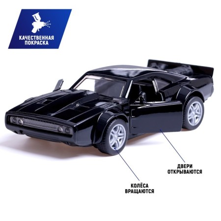 Autograd Metal Fast and Furious machine, 1:32, inertia, doors open, black color-1