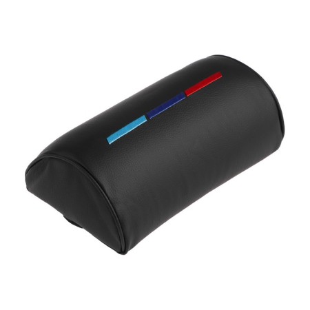 Car pillow for neck 23 × 12.5 cm, eco -leather, black-2
