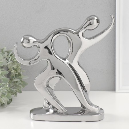Souvenir ceramics "pair of unusual" silver 7.5x26x27 cm-3