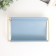 Steam for trifles metal, leatherette "Scandy" gray-blue 21x12x5 cm