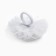 Outlet. Bant for hair on elastic band, white, 11 cm, kitty Marie
