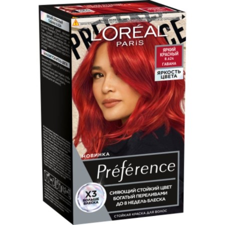 Hair dye Préférence, 8.624 Bright red harbor-1