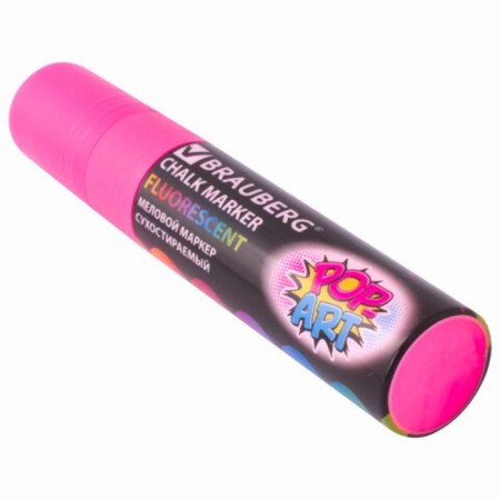 Cretaceous Brauberg "Pop-Art", 15 mm, dry, for smooth surfaces, pink-3