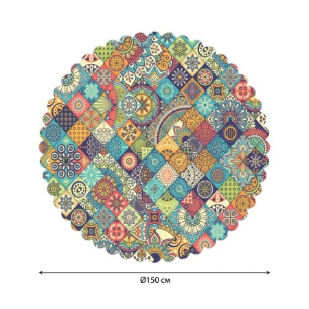 Tablecloth on the table "Loski of the ornament", round, Saten, d = 150 cm-1