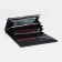 Women's wallet on magnets, black color
