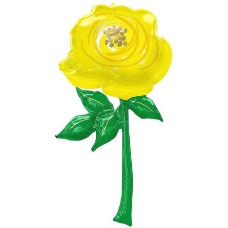 Foil ball 54 "Yellow rose"