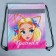 A bag for shoes with a reflective element "Beauty" 30 x 40 cm