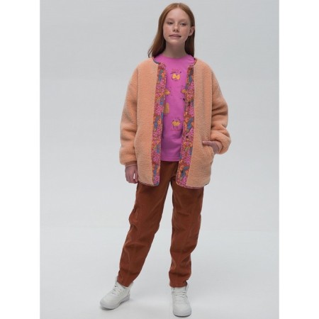 Bilateral jacket for girls, height 146 cm, jeans color-4