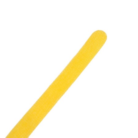 Velcro screed for wires 150x10x1.5 mm tundra, yellow color, 10 pcs.-7