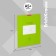 Notebook 12 sheets in the Erichkrause "Bright" Classic ", covered Cardboard, OFSET Block 100% whiteness, green