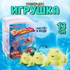 Растущая игрушка «Лягушка» 6 × 6 × 7,5 см