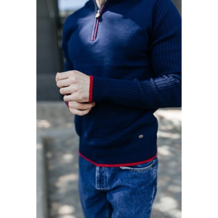 Jumper male ise, size 46, dark blue color-13