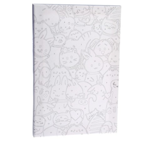 Picture on numbers on canvas with a subframe "Cartoon pattern", 20x30 cm-1