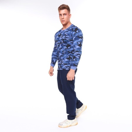 Male pants, color dark blue mix, size 50-3