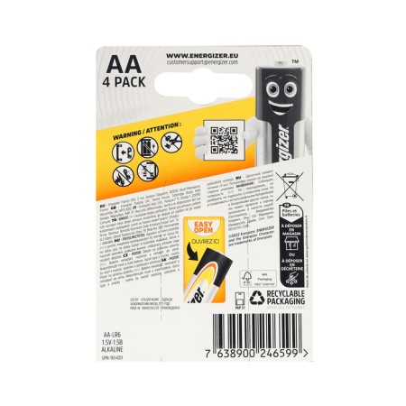 Battery alkalin Energizer Alkaline Power, AA, LR6-4BL, 1.5V, blister, 4 pcs.-5