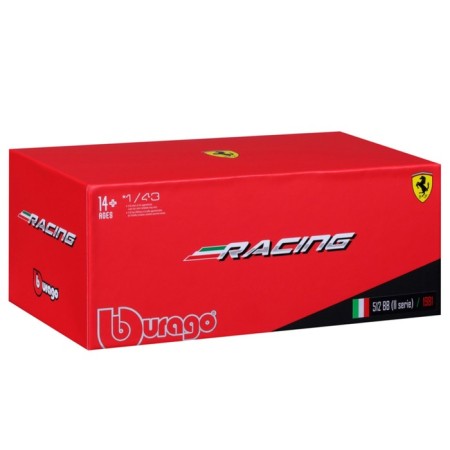 Racing machine BBURAGO Ferrari 512 BB II Serie 1981, Die-Cast, 1:43, Red color-12