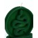 Interior candle in the box "Snake in a circle", green, 66 x 69 x 27