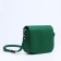 Women's bag Fabula on a magnet, long belt, green color