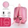 Baby backpack on lightning, pink color