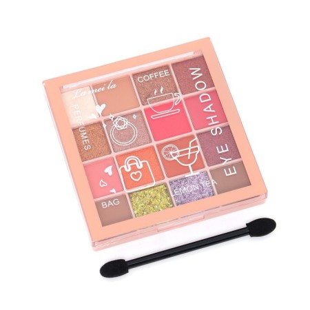 Palette of shadows for the eyelids, 16 colors-1