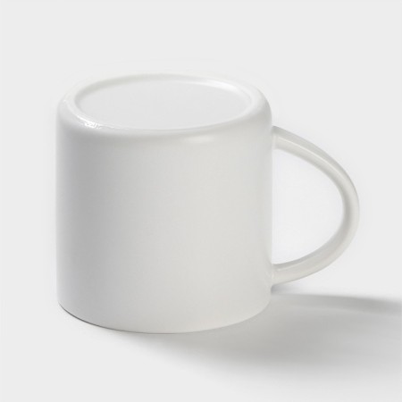 Ceramic mug with a spoon "Panda", 350 ml, white color-5