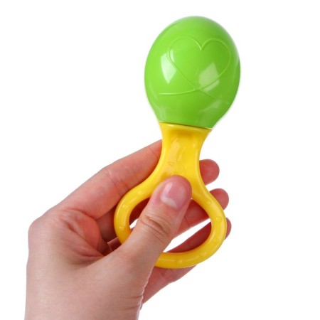Rattle "Marakas with a ring", color mix-4