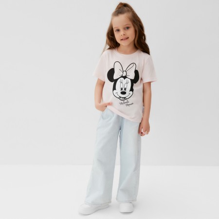 Children's T-shirt Disney "Minnie Mouse", height 110-116 (32), pink mix-1
