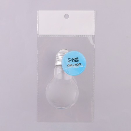 A bottle for storage "Light bulb", 80 ml, silver/transparent color-6