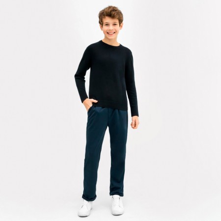 Jumper for a boy school, dark blue color, height 122 cm-1