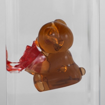 Lava-lamp "Bear" LED 2W from batteries 3haa brown 7x7x24 cm-5