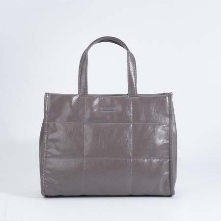 Luggage bag, external pocket, long belt, gray color