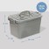 Container for storage with a lid, 6.5 l, color gray color