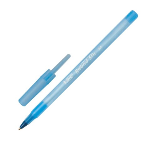 A set of ballpoint pens 3 pieces "Round stic classic", 1.0 mm node, average letter, blue ink-8