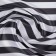 Atlas flap, white-black strip, 100 × 150 cm