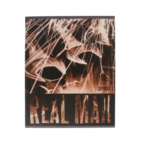 Notebook of 48 sheets in Calligrata Real Man, covered Cardboard, OFSET block, mix-3