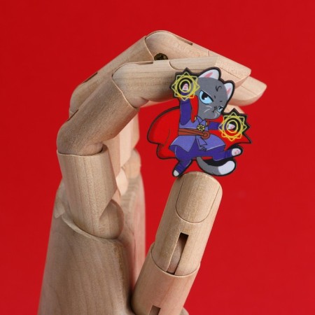 Wooden icon “Time is now important”, 3.7 x 3.9 cm-3