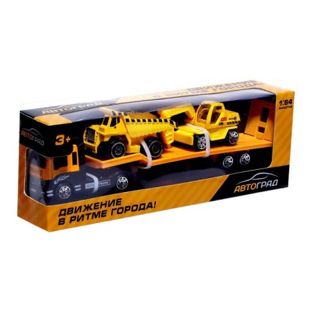 Metal machine "Building Auto Exhibition", scale 1:64, mix-4