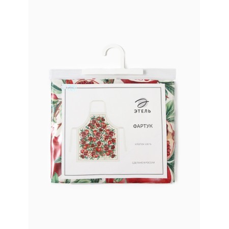 Apron "Ethel: Grenates" 70x60 cm, 100% cotton, sarzha 190 g/m²-9