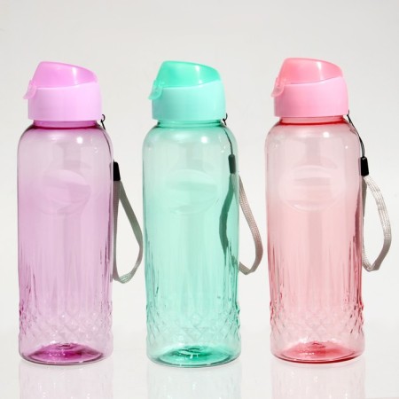 Water bottle, 650 ml, azure, 4.7 x 22.5 x 7 cm, mix-1