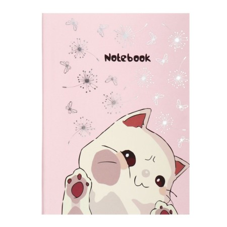 Note book A6, 80 sheets in the CE "I'm here!", Integral cover, softTouch, foil embossing, block 60 g/m2