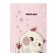 Note book A6, 80 sheets in the CE "I'm here!", Integral cover, softTouch, foil embossing, block 60 g/m2