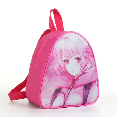Baby backpack on lightning, pink color