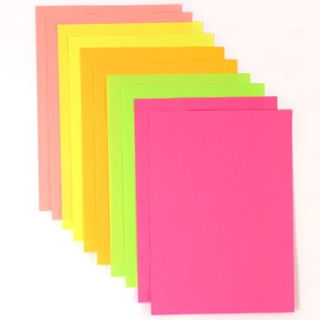Colored paper tinted, neon, A4, 10 sheets, 5 colors, non-nominated, bilateral, in a package, 80 g/m², Spider-Man, Spider-1
